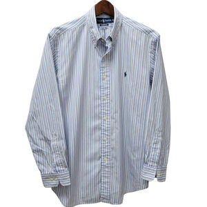 Ralph Lauren Men's Classic Fit Striped Long-Sleeves Dress Shirt 16 32/33
